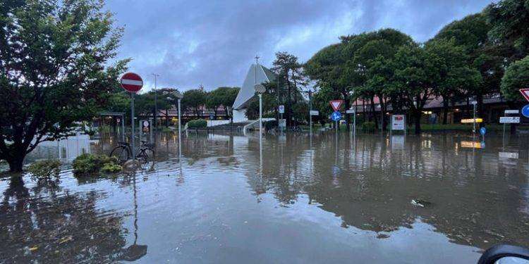 Forti piogge in Fvg, allagamenti a Lignano