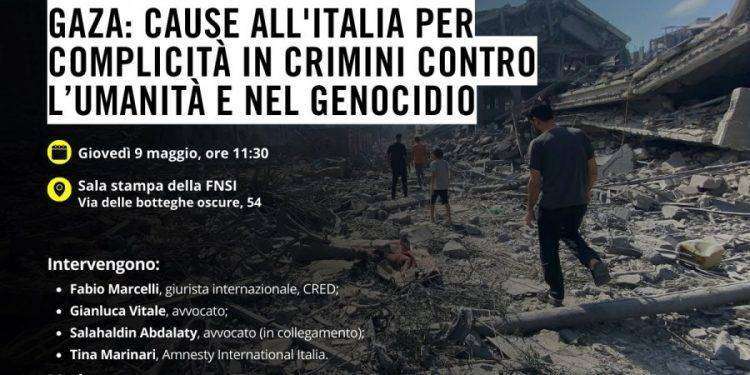 Gaza, il 9 maggio conferenza stampa di Amnesty International Italia in Fnsi