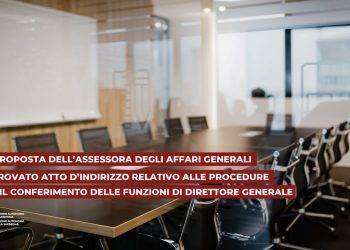 Regione: assessora Motzo, approvato dalla Giunta l’atto interpretativo per il conferimento delle funzioni di Direttore generale