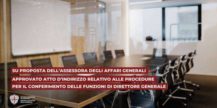 Regione: assessora Motzo, approvato dalla Giunta l’atto interpretativo per il conferimento delle funzioni di Direttore generale