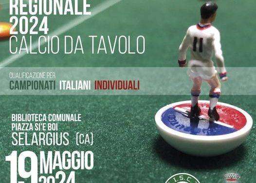 Campionati Sardi di Calcio da tavolo a Selargius, appuntamento domenica 19 maggio