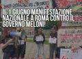 1 giugno manifestazione nazionale contro il Governo Meloni a Roma