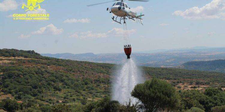 Sardegna contro incendi ha 5 elicotteri, in attesa di Canadair