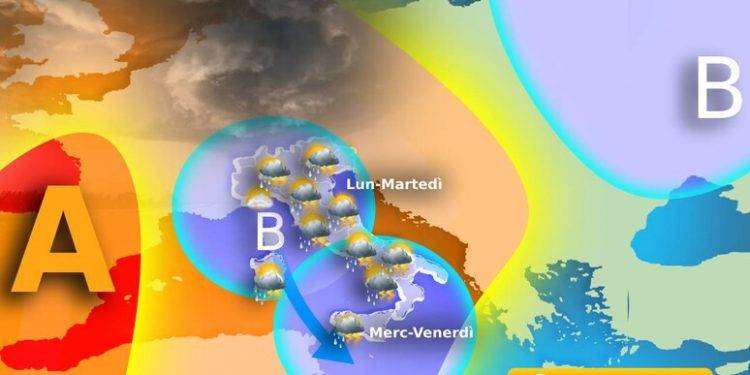 In arrivo un nuovo peggioramento, tornano temporali e grandine