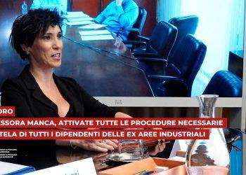 Lavoro: assessora Manca, attivate tutte le procedure necessarie a tutela di tutti i dipendenti delle ex aree industriali