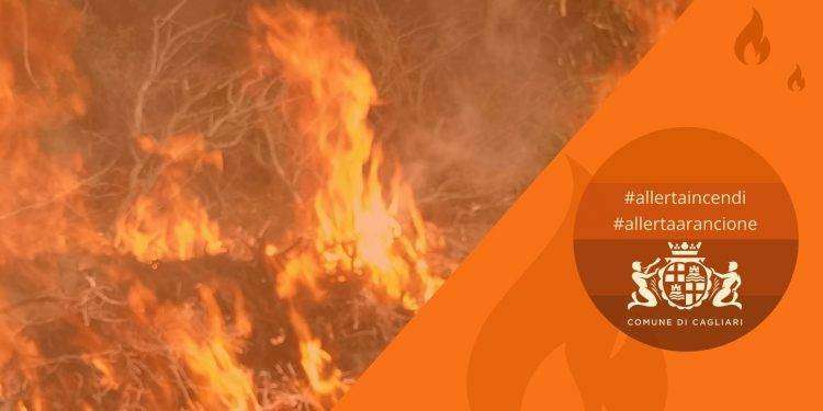 Confermato l’allerta incendi alto nella zona di Cagliari per sabato 22 giugno