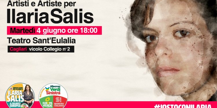 Artiste e artisti per Ilaria Salis, martedì 4 giugno al Teatro di Sant’Eulalia a Cagliari