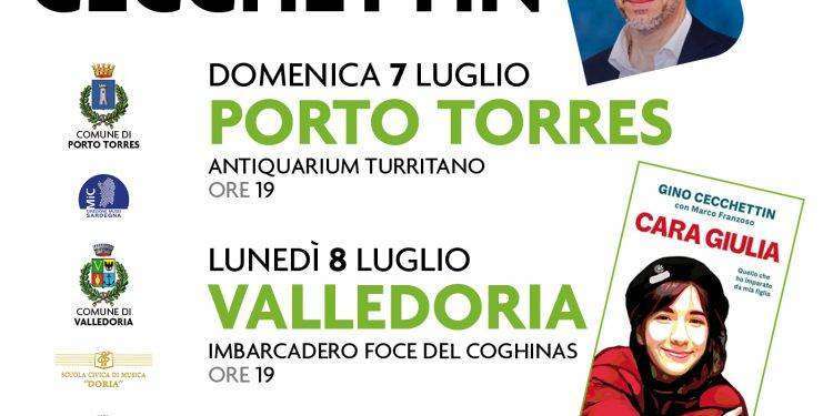 Gino Cecchettin a Porto Torres, Valledoria e Fordongianus con il suo libro “Cara Giulia”