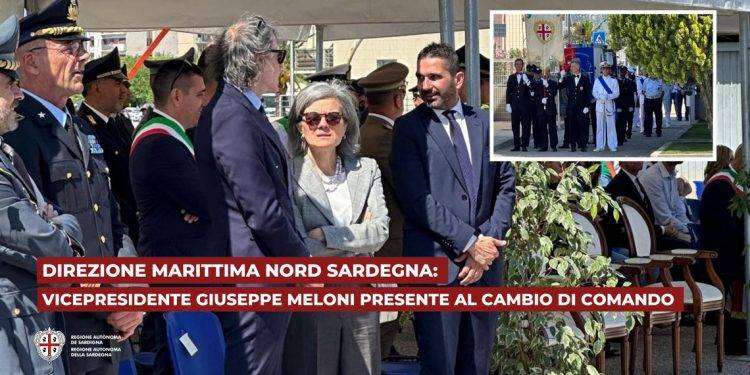 Direzione marittima nord Sardegna: vicepresidente Meloni presente al cambio di comando
