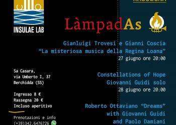 Il 27 giugno a Berchidda si apre la tre giorni della rassegna “Làmpadas”