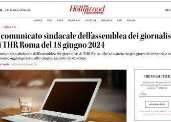 The Hollywood Reporter Roma, i giornalisti: «Stipendi non pagati, 5 giorni di sciopero»