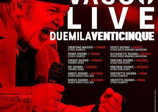 Vasco Rossi ha annunciato le date del tour negli stadi del 2025