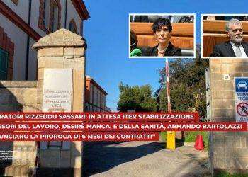 Lavoratori Rizzeddu Sassari: in attesa iter stabilizzazione, Regione annuncia la proroga di 6 mesi dei contratti