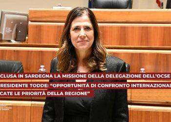 Conclusa in Sardegna la missione della delegazione dell’OCSE. La presidente Todde, opportunità di confronto internazionale