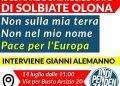 Indipendenza, presidio contro il nuovo comando NATO di Solbiate Olona