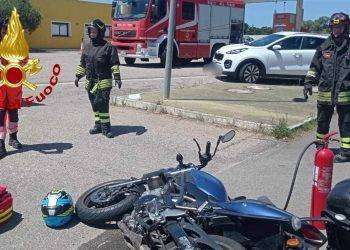 Arzachena, scontro tra moto e camion: un ferito grave