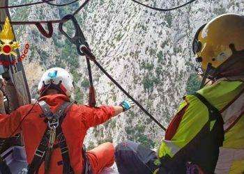 Gorropu, due turisti in difficoltà soccorsi dai Vigili del fuoco