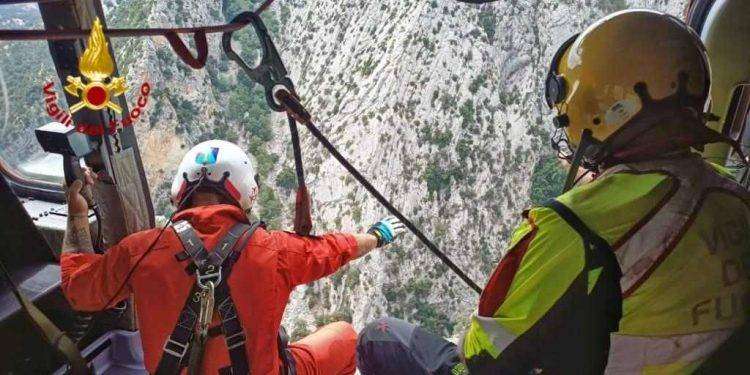 Gorropu, due turisti in difficoltà soccorsi dai Vigili del fuoco