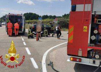Arzachena, scontro tra auto e moto: un ferito