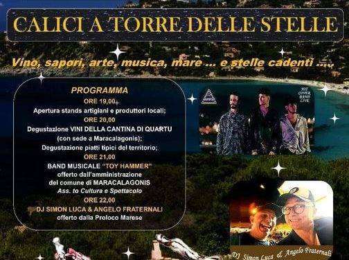 Calici a Torre delle Stelle 2024: ecco il programma completo di sabato 10 agosto 2024