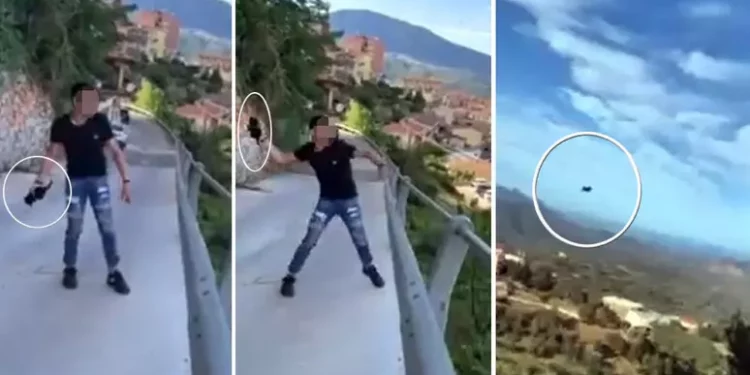 Getta un gattino dal ponte e posta le immagini, sdegno sui social