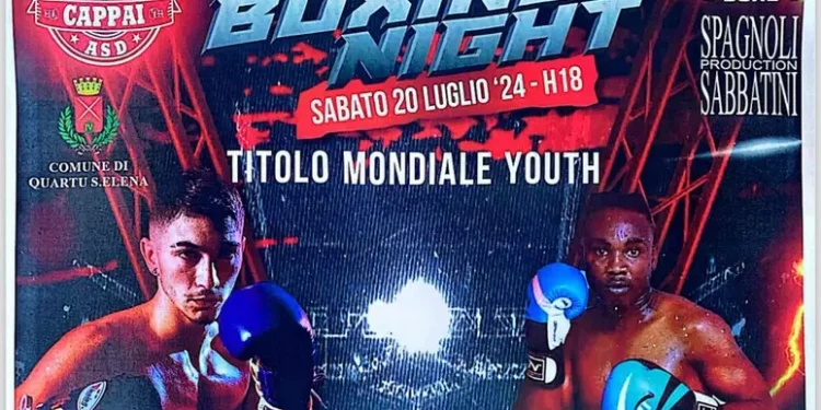 Pugilato: Cappai difende mondiale ‘Youth’ WBC contro Kimwaga
