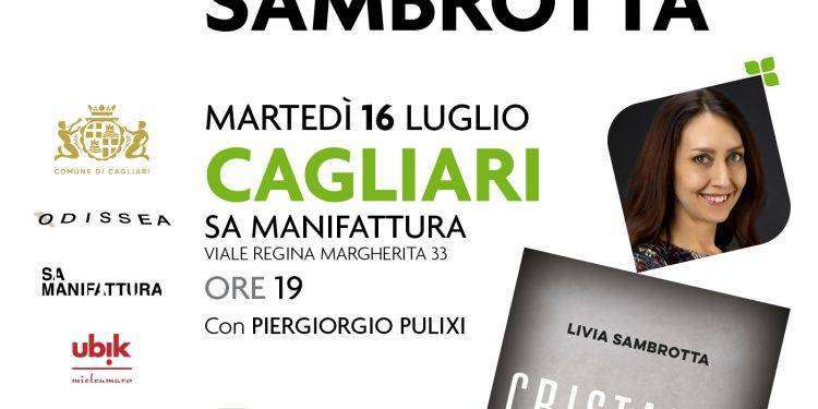 La scrittrice romana Livia Sambrotta a Cagliari il 16 luglio per presentare “Cristallo”, il suo nuovo romanzo