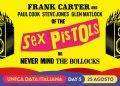 Frank Carter e i Sex Pistols in concerto domenica 25 agosto ad Ama Music Festival