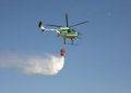 Fiamme a Gesico, in azione l’elicottero del Corpo Forestale
