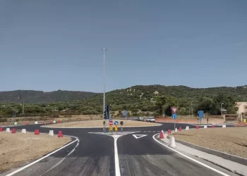 Nuova rotatoria sulla statale 129, conclusi i lavori a Dorgali