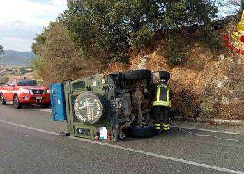 Maltempo, Jeep si ribalta sulla provinciale 58 a Orgosolo