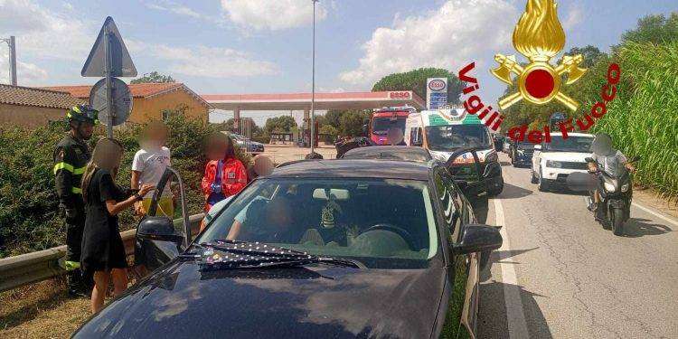 Arzachena, tamponamento a catena: 4 feriti