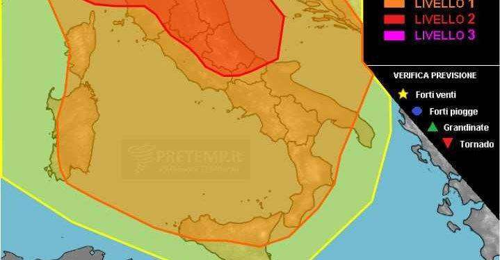 Maltempo, temporali su buona parte dell’Italia