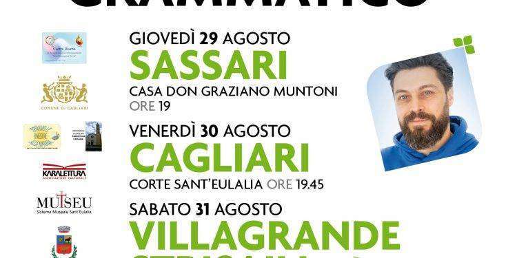 Girolamo Grammatico in tour con Éntula a a Sassari il 29 agosto, a Cagliari il 30 e a Villagrande Strisaili il 31