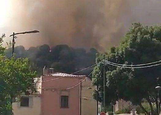Incendio nell’Oristanese, evacuate le abitazioni di Asuni