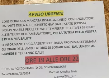 Manca il condizionatore, l’ambulatorio apre solo la notte