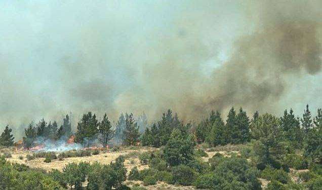 Vastissimo incendio ad Aritzo: in azione elicotteri e due canadair