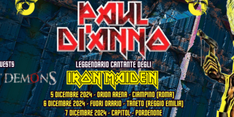 Paul Di’Anno, quattro concerti in Italia a dicembre