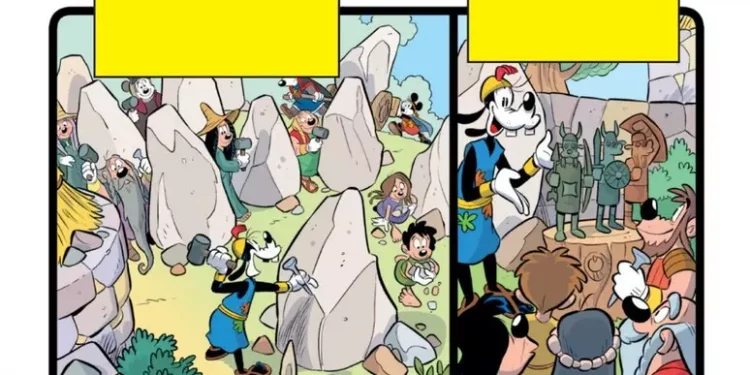 Topolino in Sardegna, svela mistero dei Giganti di Mont’e Prama