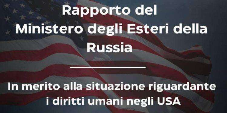 Russia pubblica rapporto sulla situazione riguardante i diritti umani negli Usa