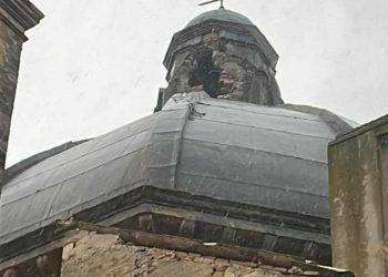 Roseto, fulmine colpisce la chiesa di Montepagano