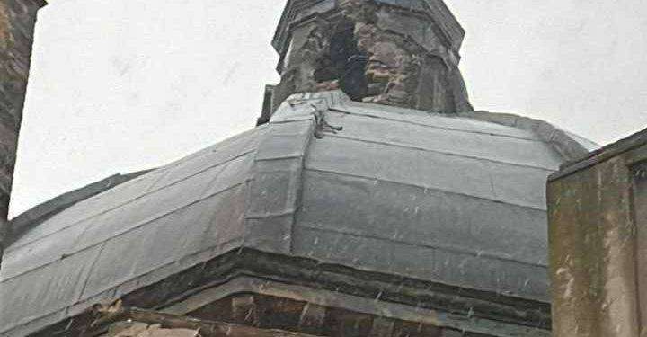 Roseto, fulmine colpisce la chiesa di Montepagano