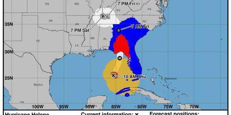 Florida ha emesso ordini di evacuazione per l’arrivo dell’Uragano Helen