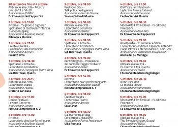 Cinema, teatro, arte e musica, la prima settimana di ottobre a Quartu è ricca con “Ripensare la Città”