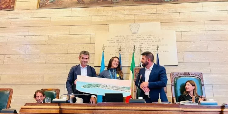 L’olimpionica Marta Maggetti premiata a Palazzo Bacaredda