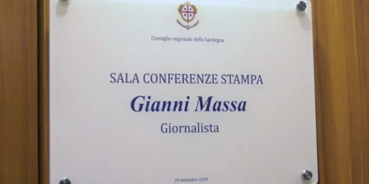 Sala stampa del Consiglio regionale intitolata a Gianni Massa