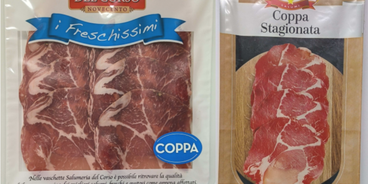 Coppa stagionata richiamata per sospetta Listeria