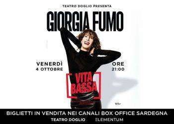 Il 4 ottobre a Cagliari lo spettacolo di Giorgia Fumo