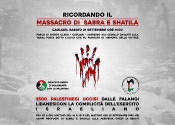 Palestina, commemorazione a Cagliari del massacro di Sabra e Sahtila