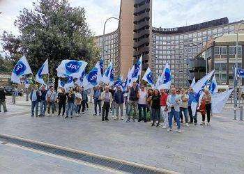 Manifestazione dell’Ugl davanti la Regione Lazio